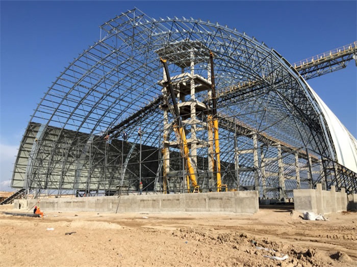 大石桥煤机油桶翘工程网架